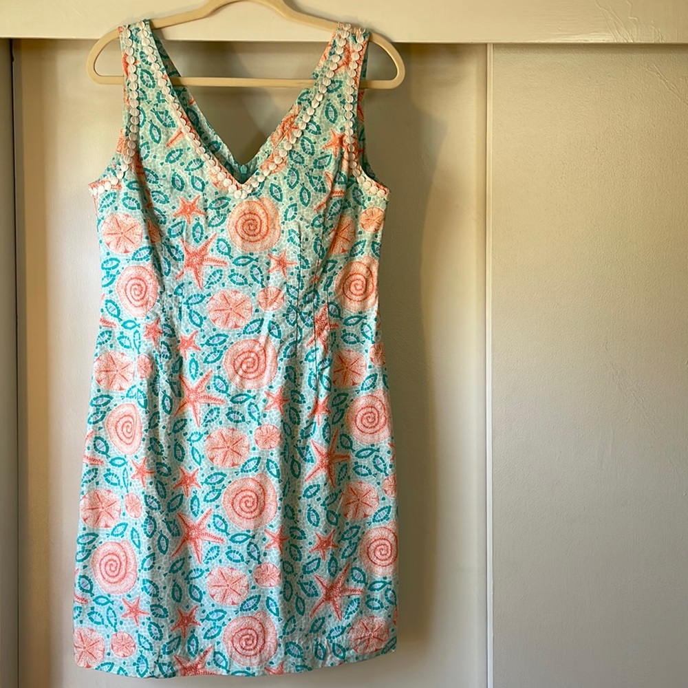 EUC Vintage Lilly Pulitzer Maritime Mosaic Sheath Dress
